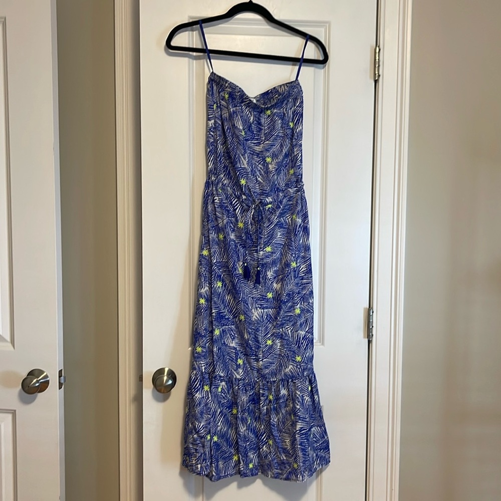 Vineyard, vines, strapless, maxi dress